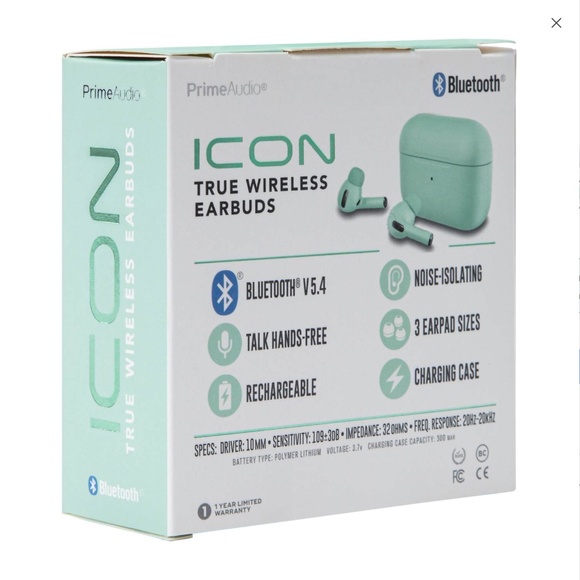 Bluetooth Wireless Earbuds with Charging Case Teal - Picture 3 of 7